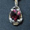 pendentif argent tourmaline bijou artisanal piece unique fait main ile d oleron fusyom
